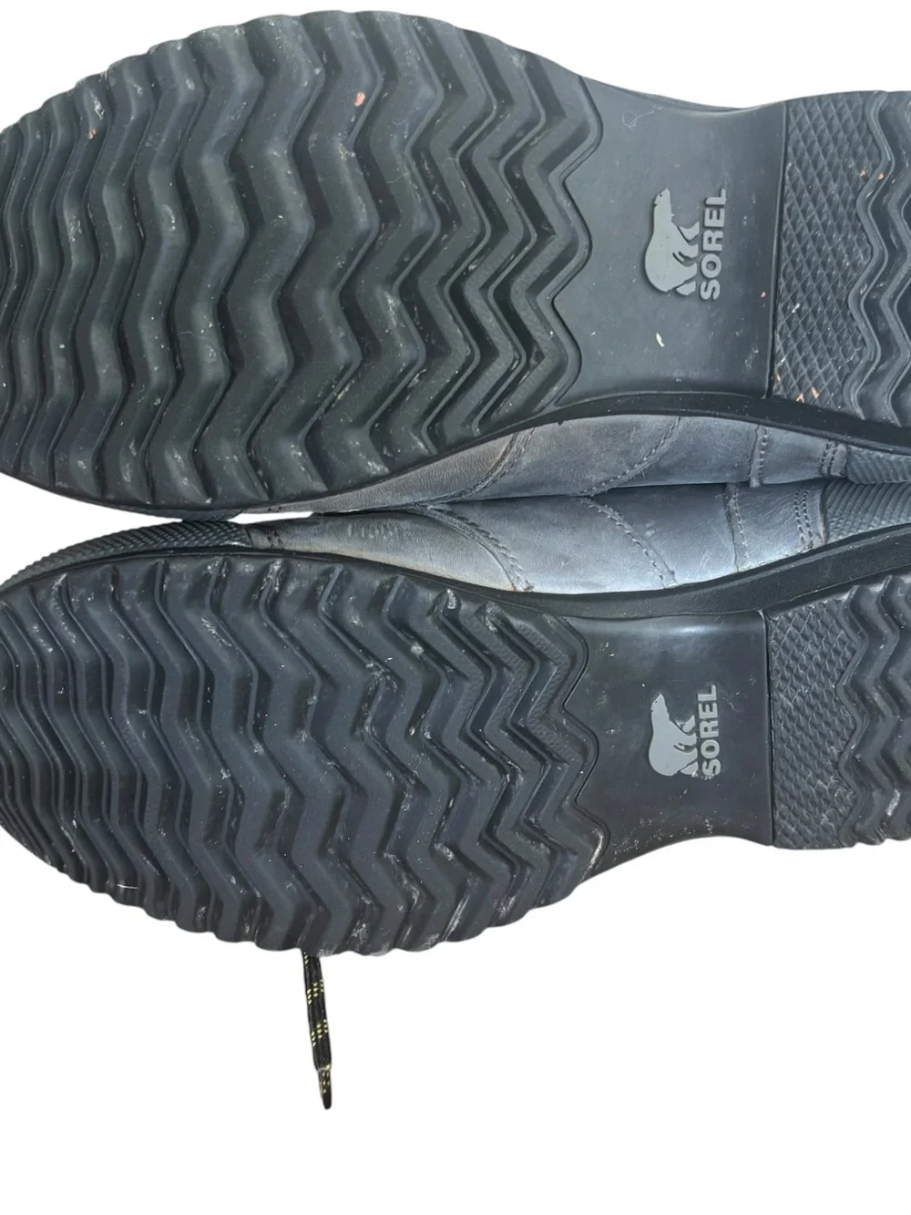 Sorel Ankeny Mid High Men's Gray Waterproof Lace-Up Leather Hiking Boots